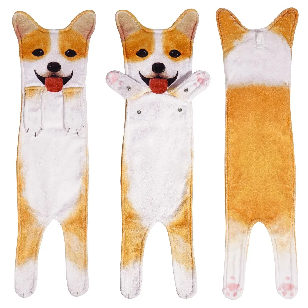 Creative Cartoon Dog Hand Towels Soft Wall-Mounted Absorbent Hanging Towel Quick Drying 60cm Washing Hand Face Towel Home Decor
Creative Cartoon Dog Hand Towels Soft Wall-Mounted Absorbent Hanging Towel Quick Drying 60cm Washing Hand Face Towel Home Decor