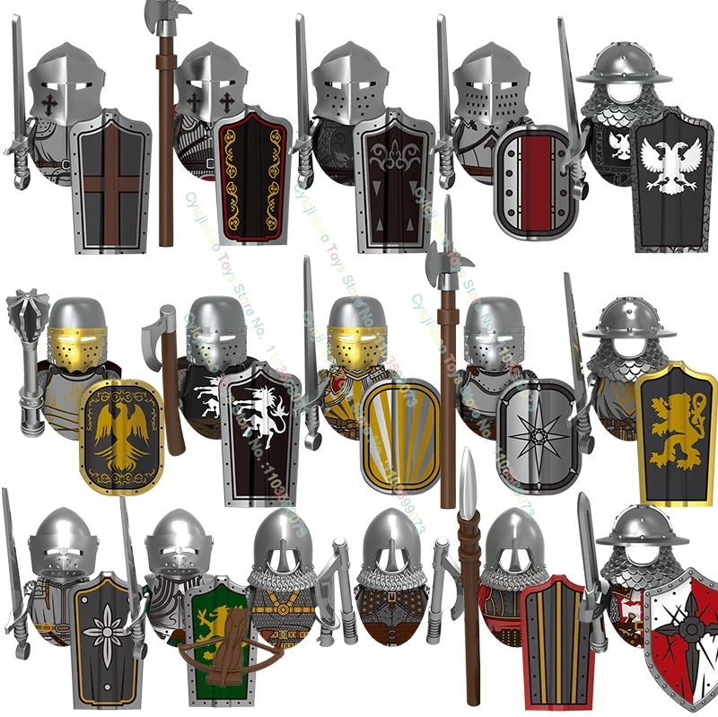 Medieval Knight Black Hawk Knight Warrior Guard Building Blocks Castle Military Soldier Figures Army War Accessories Bricks Toys
Medieval Knight Black Hawk Knight Warrior Guard Building Blocks Castle Military Soldier Figures Army War Accessories Bricks Toys