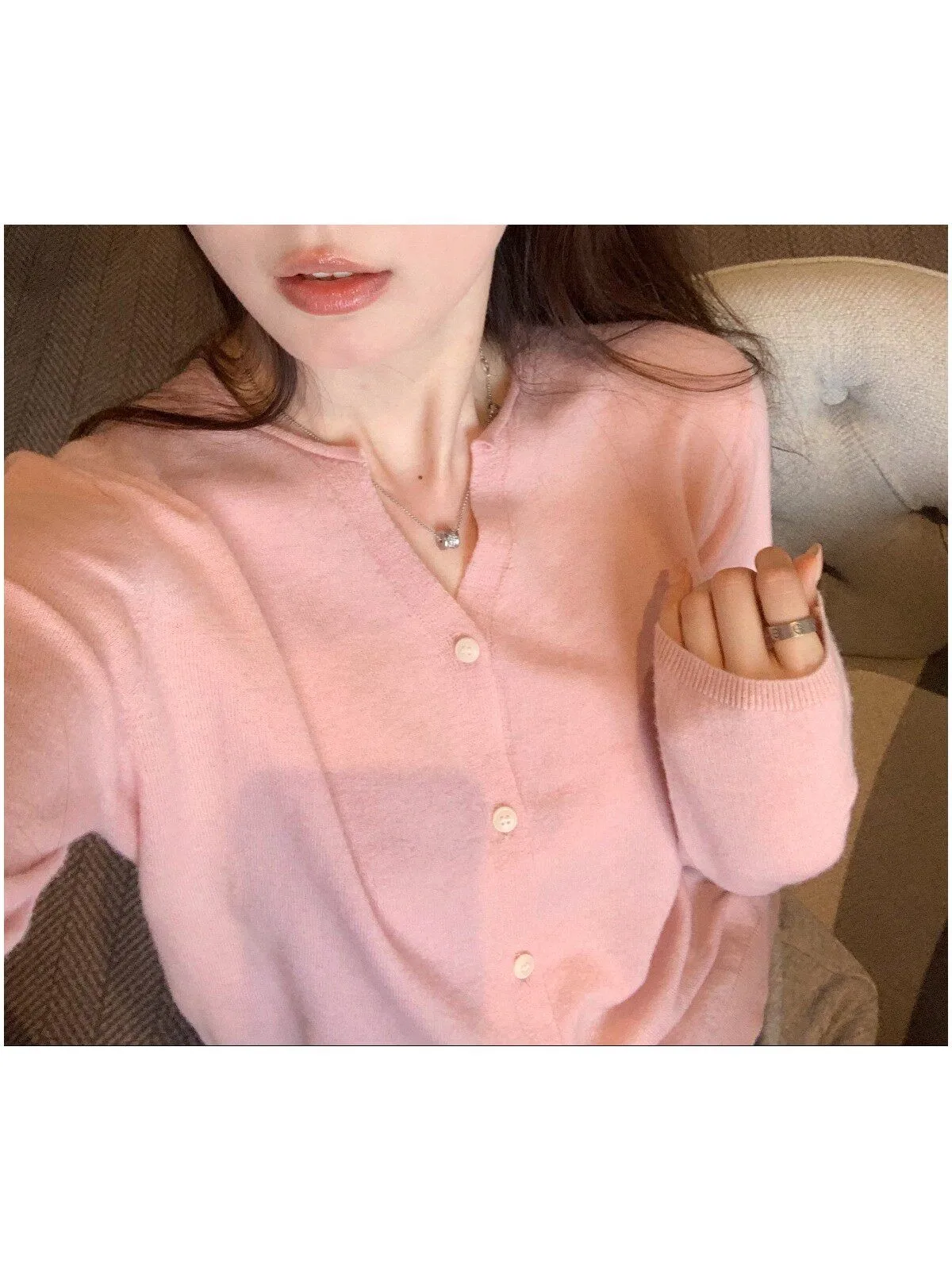 Seeyouiceland Simple Foldover Collar Elegant Small Open Cardigan Women's Woolen Long Sleeve Knitted Sweater Autumn Fashion
Seeyouiceland Simple Foldover Collar Elegant Small Open Cardigan Women's Woolen Long Sleeve Knitted Sweater Autumn Fashion