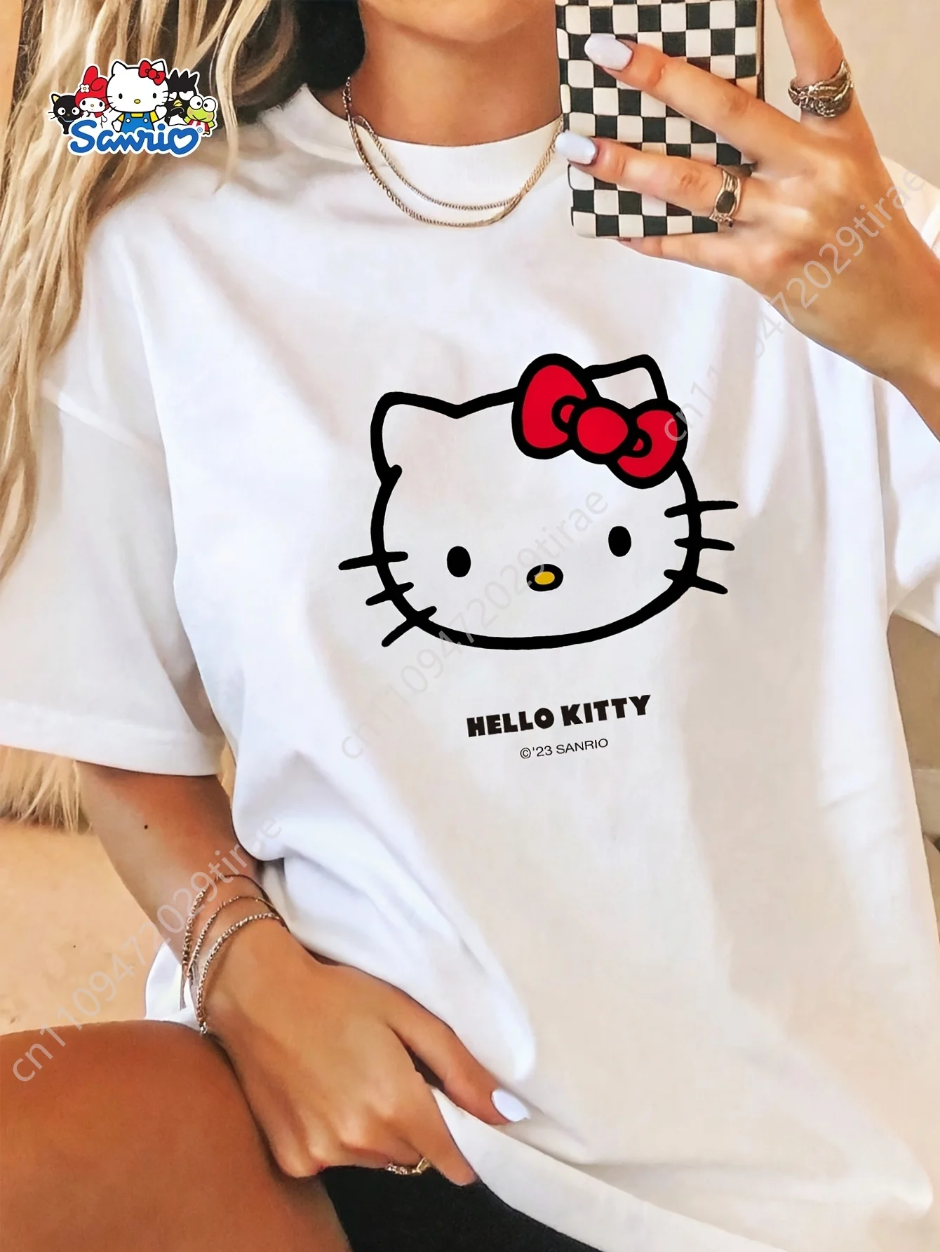 Authorized Hellokitty White Kitty Pajamas Loose Fit Lightweight Long Length Design Suitable for Spring Summer And Friends Matchi
Authorized Hellokitty White Kitty Pajamas Loose Fit Lightweight Long Length Design Suitable for Spring Summer And Friends Matchi
