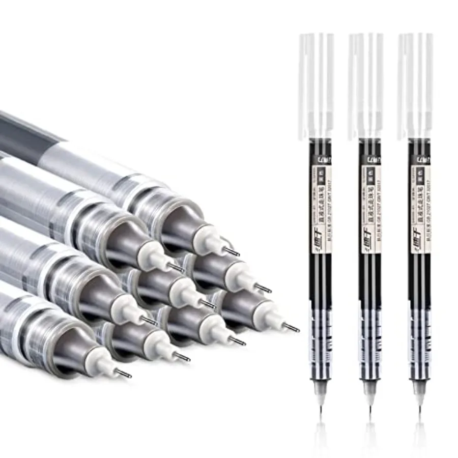 12 Pieces Rolling Ball Pens, Quick Dry Ink 0.5 mm Extra Fine Point Pens Liquid Ink Pen Rollerball Pens
12 Pieces Rolling Ball Pens, Quick Dry Ink 0.5 mm Extra Fine Point Pens Liquid Ink Pen Rollerball Pens