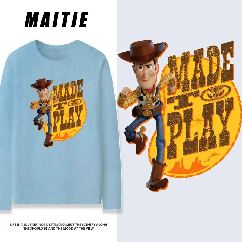 Toy Story Cotton Loose Long sleeved T-shirt Women's Hugging Bear Bath Lightyear Joint Printed Bottom Shirt Clothes
Toy Story Cotton Loose Long sleeved T-shirt Women's Hugging Bear Bath Lightyear Joint Printed Bottom Shirt Clothes