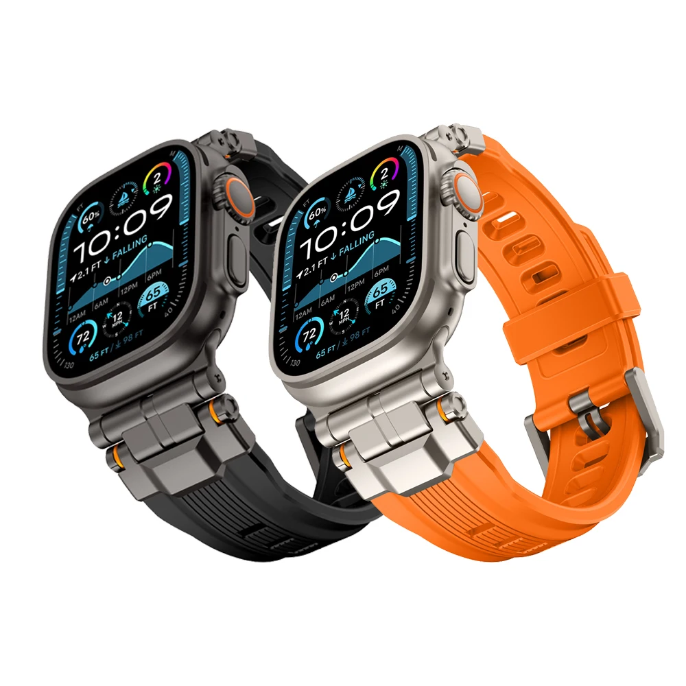 Sports Strap for Apple Watch Ultra2 S10 9 8 7 6 Band for Iwatch 49 48 45 44 42mm Metal Gear Soft Viton Fashion Swim run Strap
Sports Strap for Apple Watch Ultra2 S10 9 8 7 6 Band for Iwatch 49 48 45 44 42mm Metal Gear Soft Viton Fashion Swim run Strap