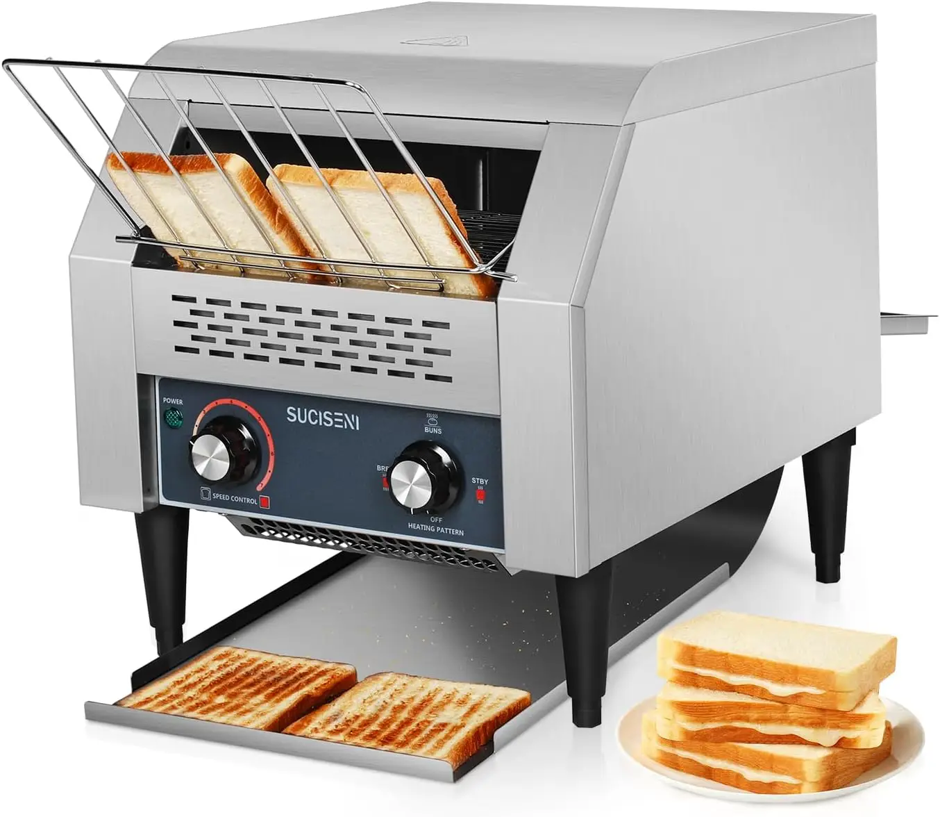 Commercial Toaster 300 Slices Hour 1900W Heavy Duty Industrial Conveyor Toaster Stainless Steel Electric Oven with Dual
Commercial Toaster 300 Slices Hour 1900W Heavy Duty Industrial Conveyor Toaster Stainless Steel Electric Oven with Dual