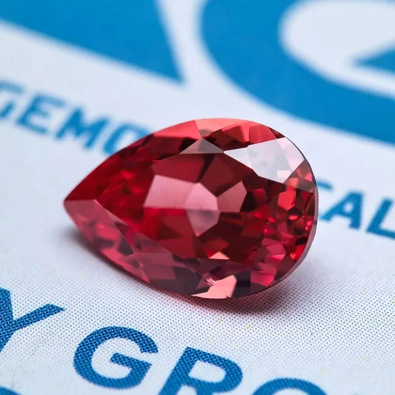 Pear Shaped Sunset Red Color Lab Grown Sapphire VVS1 Charms DIY Jewelry Making Materials Selectable AGL Certificate
Pear Shaped Sunset Red Color Lab Grown Sapphire VVS1 Charms DIY Jewelry Making Materials Selectable AGL Certificate