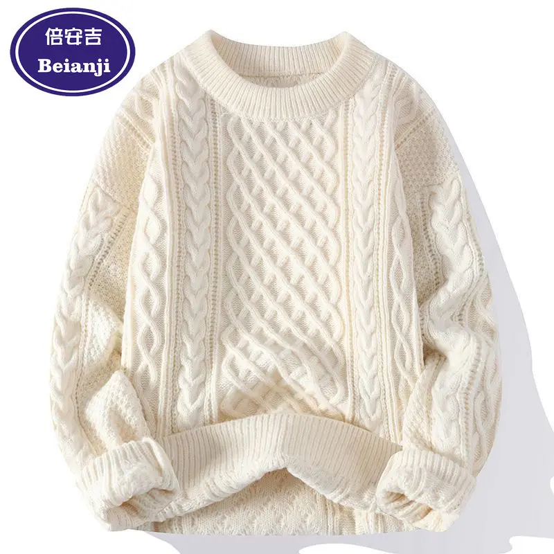 BEIANJI men clothing Birthday Sweater Big Red Men's Winter Solid Color High-end Knitted Sweater Trendy Brand Twist Couple Jacket
BEIANJI men clothing Birthday Sweater Big Red Men's Winter Solid Color High-end Knitted Sweater Trendy Brand Twist Couple Jacket