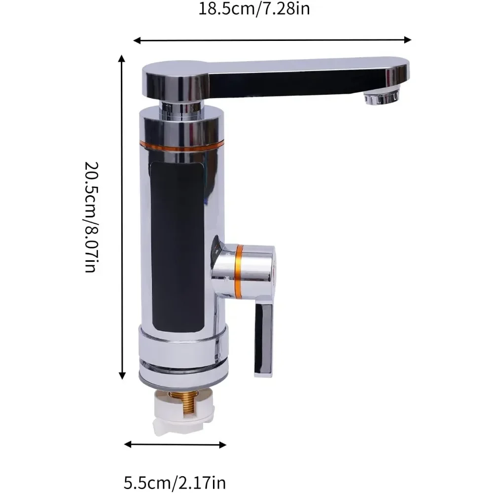 Мгновенный безрезервуарный электрический водонагреватель, кран быстрого нагрева, светодиодный цифровой дисплей для кухни, ванной комнаты, 110 В
Мгновенный безрезервуарный электрический водонагреватель, кран быстрого нагрева, светодиодный цифровой дисплей для кухни, ванной комнаты, 110 В