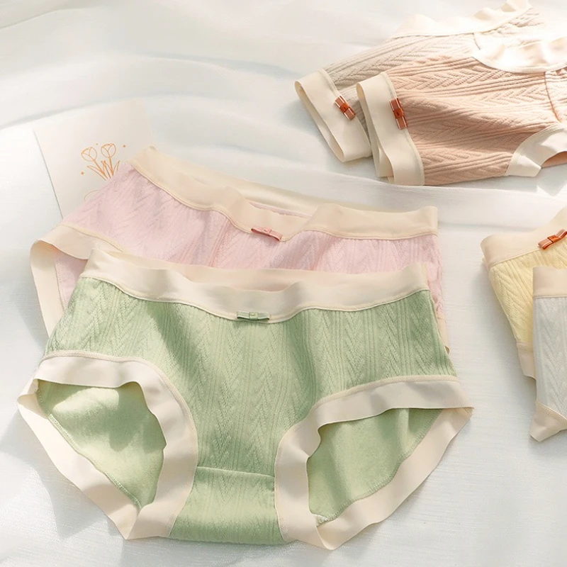 Mid-Rise Cotton Panties Soft Comfortable Breathable Underwear Cream-colored Cute Sexy Lingerie Thin Girls Female Lady Underpants
Mid-Rise Cotton Panties Soft Comfortable Breathable Underwear Cream-colored Cute Sexy Lingerie Thin Girls Female Lady Underpants
