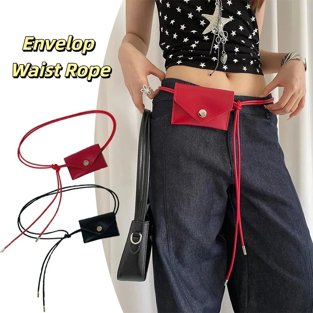 Leather Waist Bag Trendy Vintage Envelop Waist Rope Versatile Black Red High-End Y2k Dress Jeans Belt Waist Belt for Spicy Girl
Leather Waist Bag Trendy Vintage Envelop Waist Rope Versatile Black Red High-End Y2k Dress Jeans Belt Waist Belt for Spicy Girl