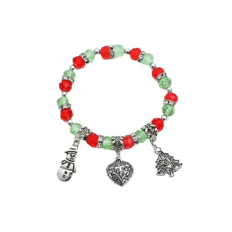 *Fashion Colorful Crystal Bead Bracelets for Women New Christmas Tree Heaart Pendant Bracelets Holiday Party Jewelry Gifts
*Fashion Colorful Crystal Bead Bracelets for Women New Christmas Tree Heaart Pendant Bracelets Holiday Party Jewelry Gifts