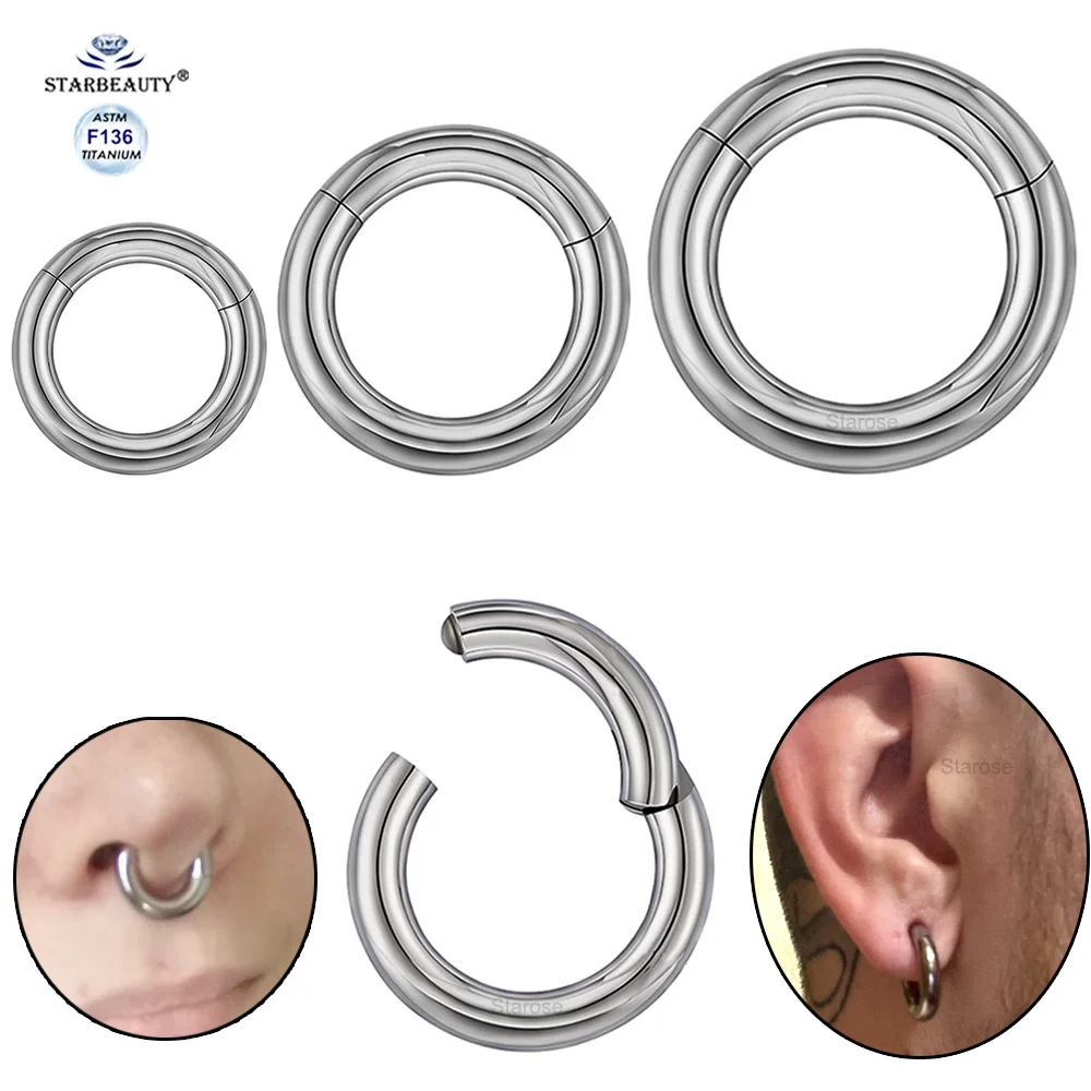 Larger Gauge 4x8mm Light Weight Flawless Finish Implant Grade F136 Titanium Nose Hoop Septum Rings Clicker Piercing Lobe Earring
Larger Gauge 4x8mm Light Weight Flawless Finish Implant Grade F136 Titanium Nose Hoop Septum Rings Clicker Piercing Lobe Earring
