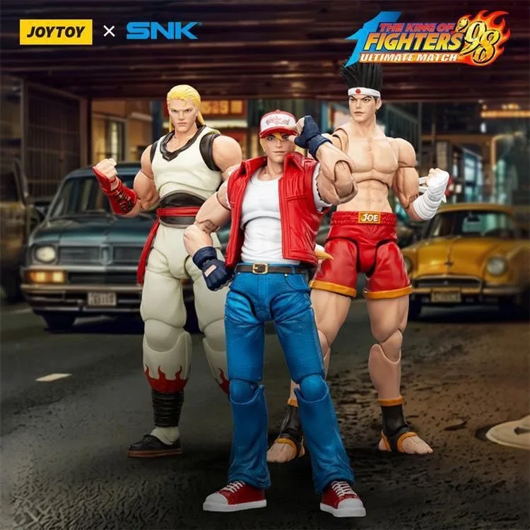 IN STOCK JOYTOY X SNK KOF '98UM Fatal Fury Team 1/18 Action Figures Terri Bogard Andy Bogard Joe Higashi Model Toys
IN STOCK JOYTOY X SNK KOF '98UM Fatal Fury Team 1/18 Action Figures Terri Bogard Andy Bogard Joe Higashi Model Toys