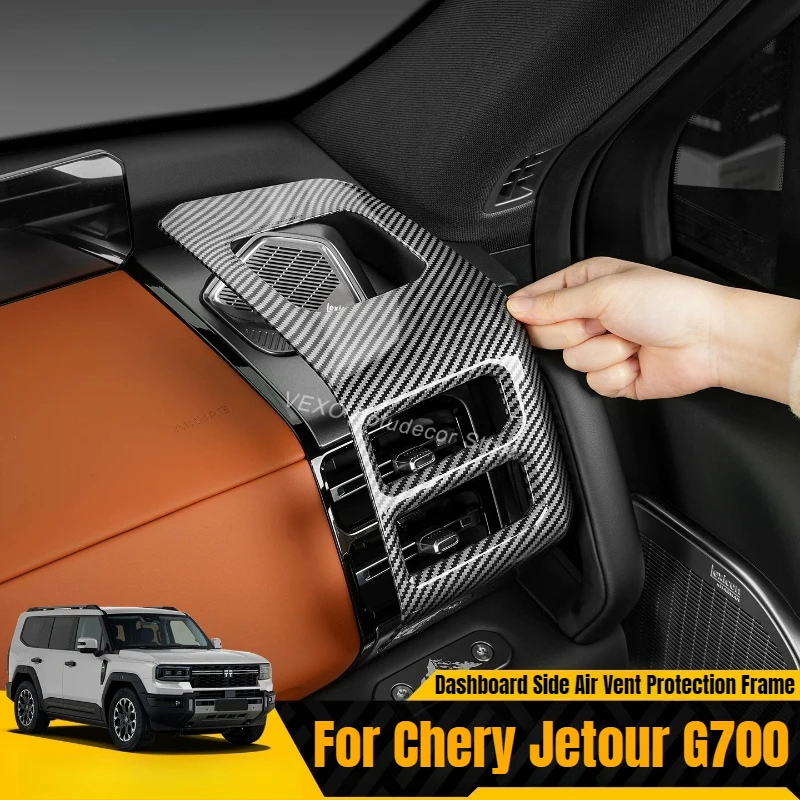 For Chery Jetour G700 Dashboard Side Air Vent Protection Frame AC Outlet Guard Cover Stickers Decoration Interior Modification
For Chery Jetour G700 Dashboard Side Air Vent Protection Frame AC Outlet Guard Cover Stickers Decoration Interior Modification