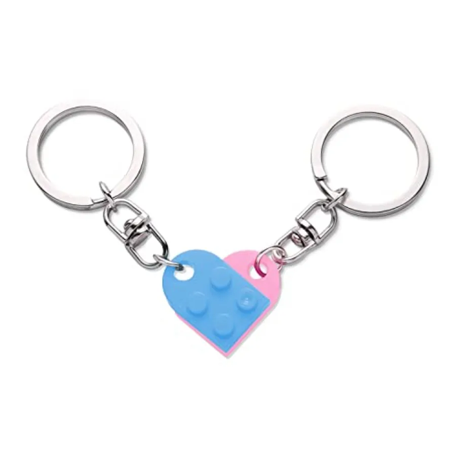 Heart Keychain Set 2pcs Matching Couple Keychains Small Drations for Party Valentine's Gift for Girlfriend and Boyfriend Pink a
Heart Keychain Set 2pcs Matching Couple Keychains Small Drations for Party Valentine's Gift for Girlfriend and Boyfriend Pink a