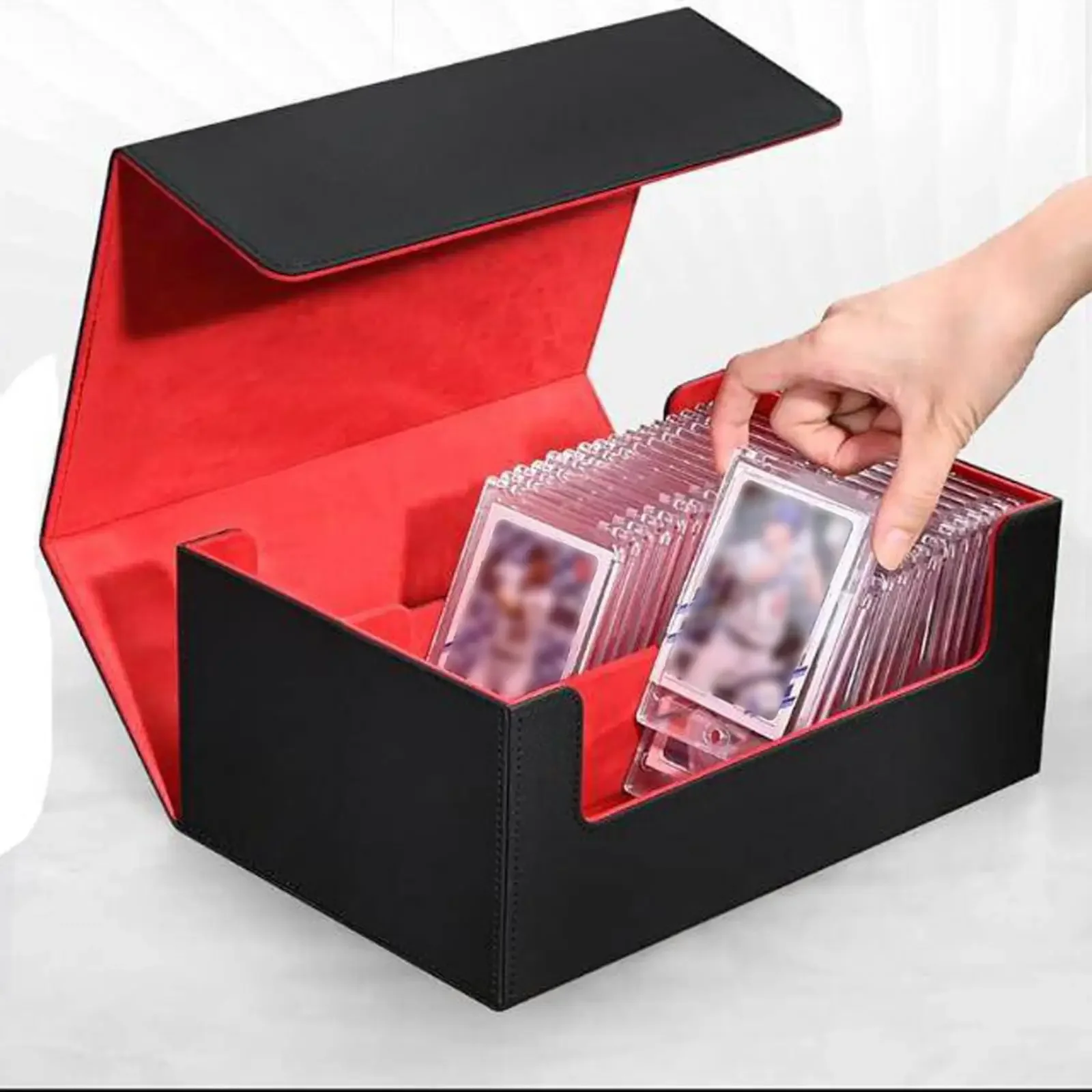 Trading Card Deck Box Sturdy Collectible Dustproof Holds Cards Container Game Card Organizer for Football Cards
Trading Card Deck Box Sturdy Collectible Dustproof Holds Cards Container Game Card Organizer for Football Cards