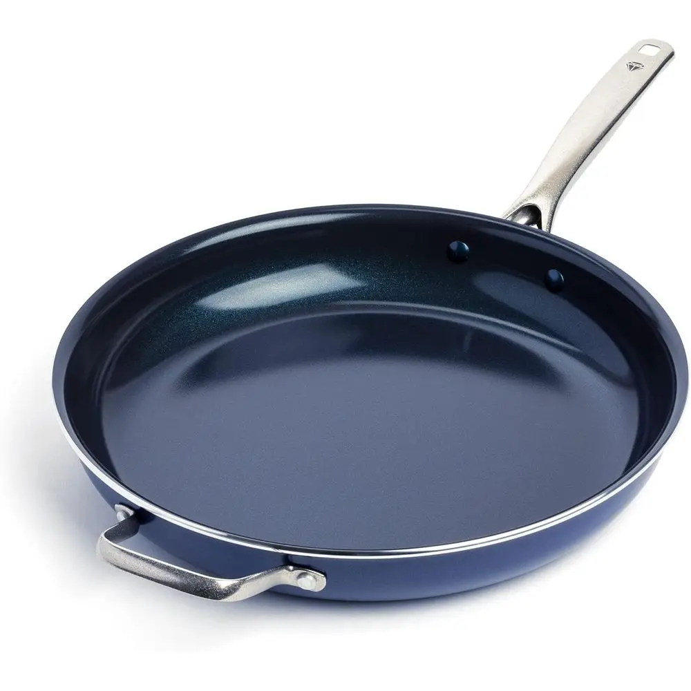 Nonstick 14 Frying Pan Skillet, Large Cookware for Family Meals, Dishwasher & Oven Safe, Blue
Nonstick 14 Frying Pan Skillet, Large Cookware for Family Meals, Dishwasher & Oven Safe, Blue