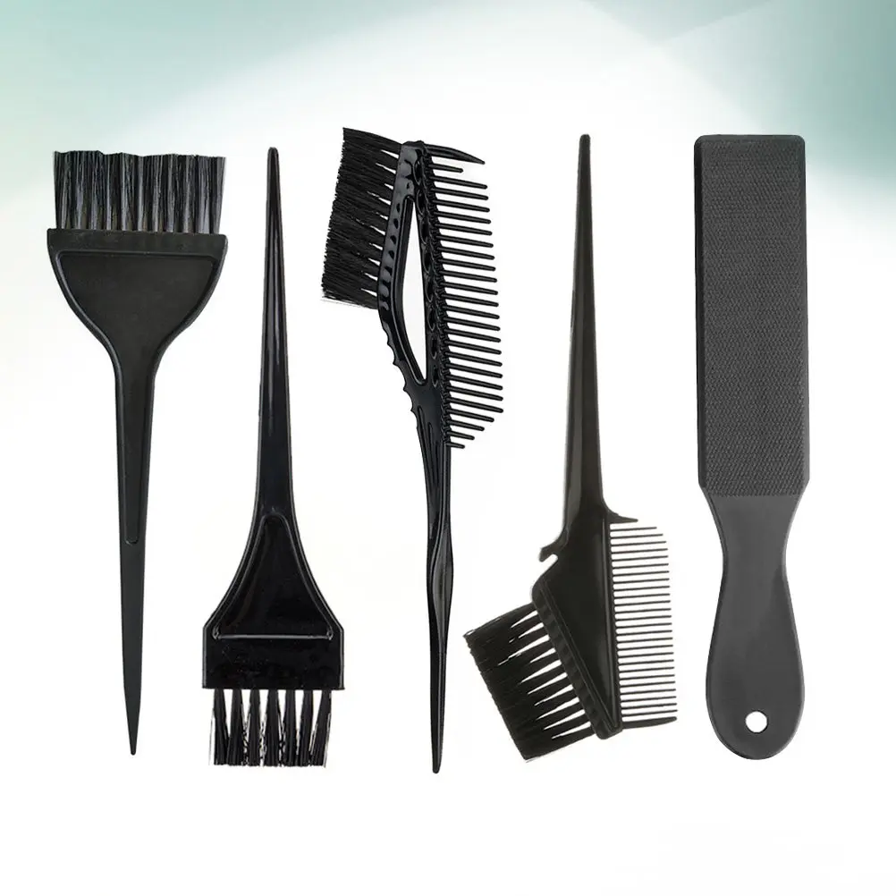 Набор из 5 стильных черных аксессуаров для окрашивания волос: тарелки и инструменты для салонов красоты
Набор из 5 стильных черных аксессуаров для окрашивания волос: тарелки и инструменты для салонов красоты