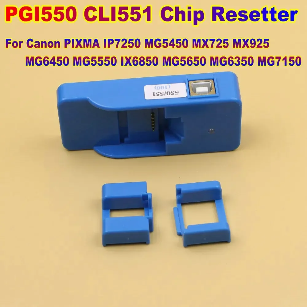 Printer Ic Chip Resetter Reset Tool For Canon PGI550 CLI551 MG6450 MG5550 IX6850 MG5650 MG6350 MG7150 IP7250 MG5450 MX725 MX925
Printer Ic Chip Resetter Reset Tool For Canon PGI550 CLI551 MG6450 MG5550 IX6850 MG5650 MG6350 MG7150 IP7250 MG5450 MX725 MX925