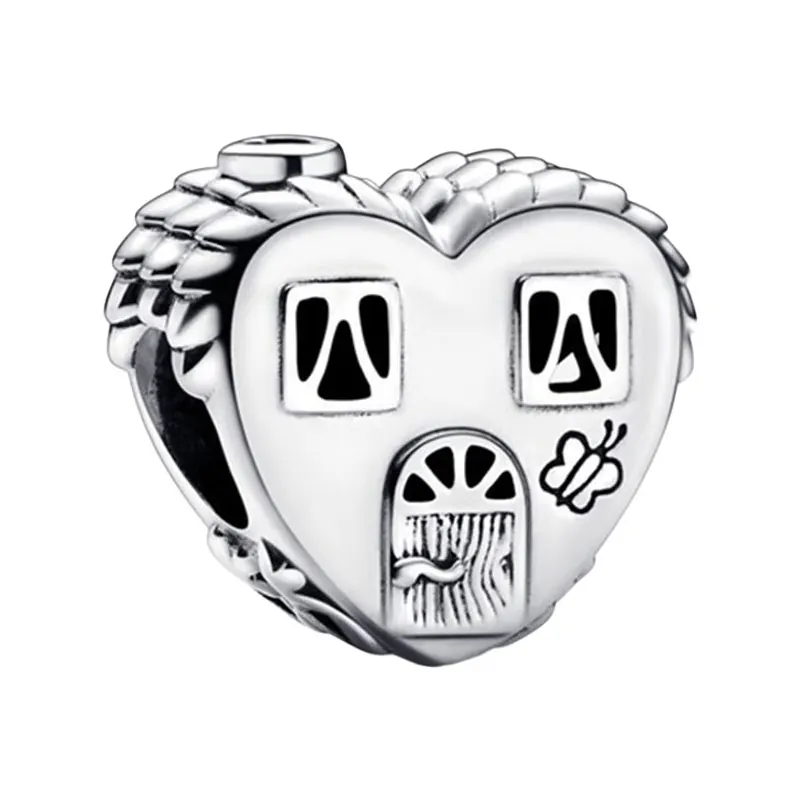 925 Sterling Silver Heart House Happy Place Charms For Women Original Fine Jewelry DIY Bracelets Windows Doors Bee Sweet Home
925 Sterling Silver Heart House Happy Place Charms For Women Original Fine Jewelry DIY Bracelets Windows Doors Bee Sweet Home