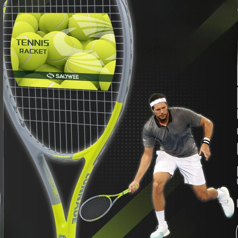 Professional Tennis Rackets Beginners Practice Lightweight Tennis Rackets Durable Training Racket Portable Sports Equipment
Professional Tennis Rackets Beginners Practice Lightweight Tennis Rackets Durable Training Racket Portable Sports Equipment