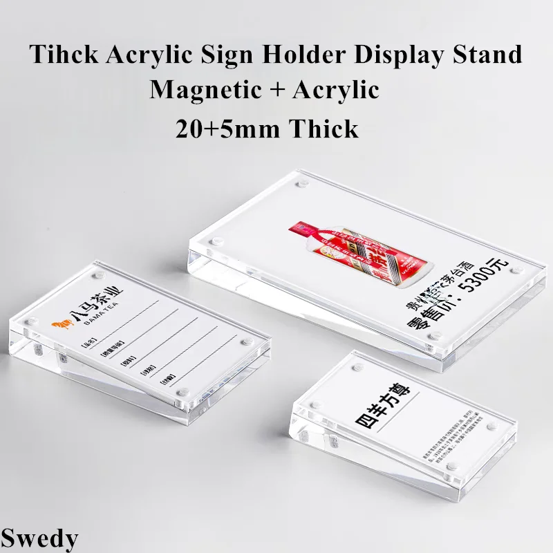 A6 100X150MM Vertical Slanted Magnetic Acrylic Sign Holder Display Stand Menu Paper Holder Phone Name Price Label Holder Stand
A6 100X150MM Vertical Slanted Magnetic Acrylic Sign Holder Display Stand Menu Paper Holder Phone Name Price Label Holder Stand