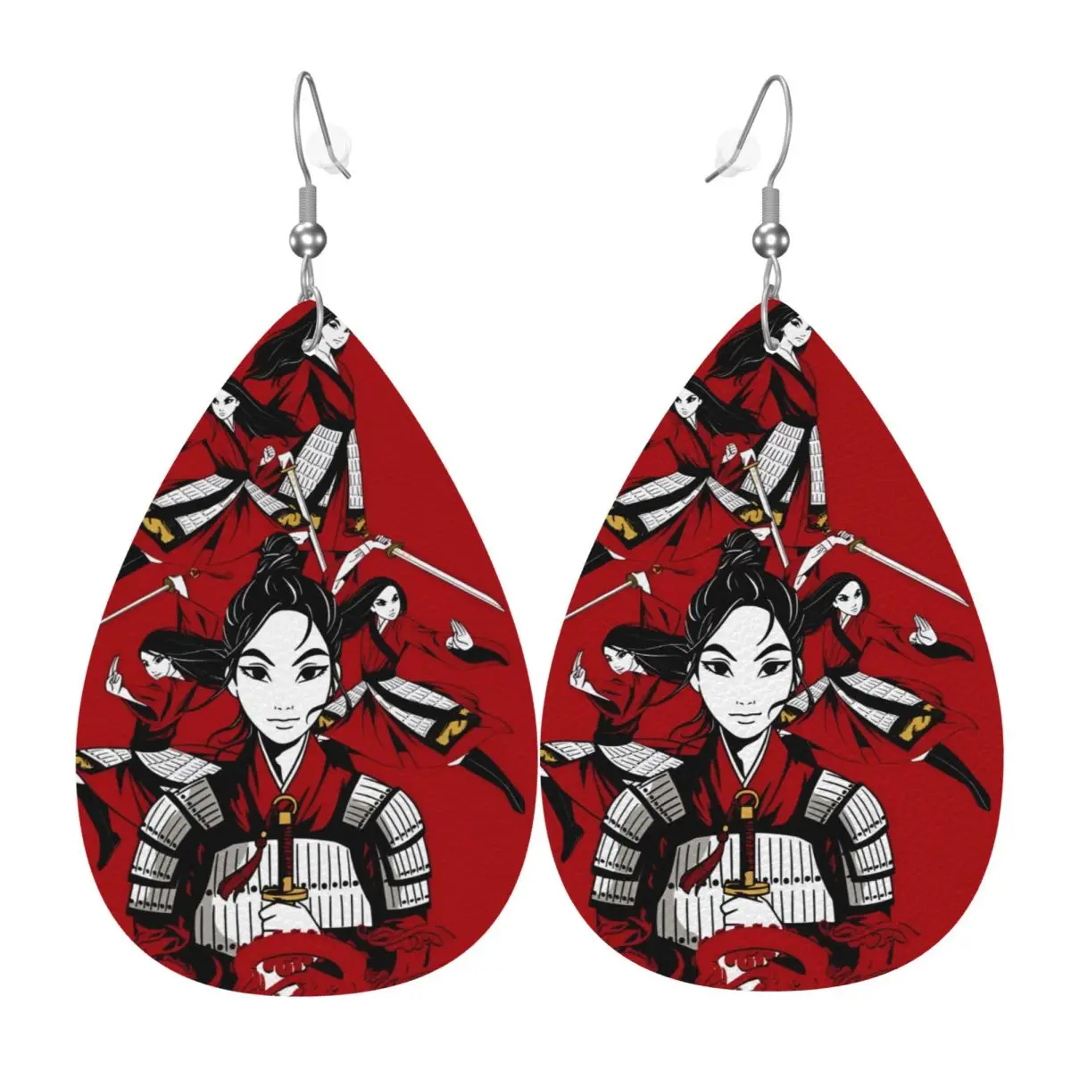 Custom Drop Dangle Earrings Mulan Princess Leather Teardrop Earrings PVC Leather for Gifts Dainty Jewelry
Custom Drop Dangle Earrings Mulan Princess Leather Teardrop Earrings PVC Leather for Gifts Dainty Jewelry