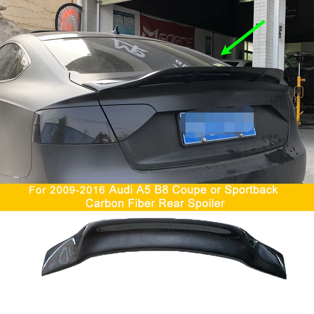 For 2009-2016 Audi A5 B8 2/4-door R-Style carbon fiber material Rear Spoiler Trunk Spoiler No drilling installation Body Kit
For 2009-2016 Audi A5 B8 2/4-door R-Style carbon fiber material Rear Spoiler Trunk Spoiler No drilling installation Body Kit