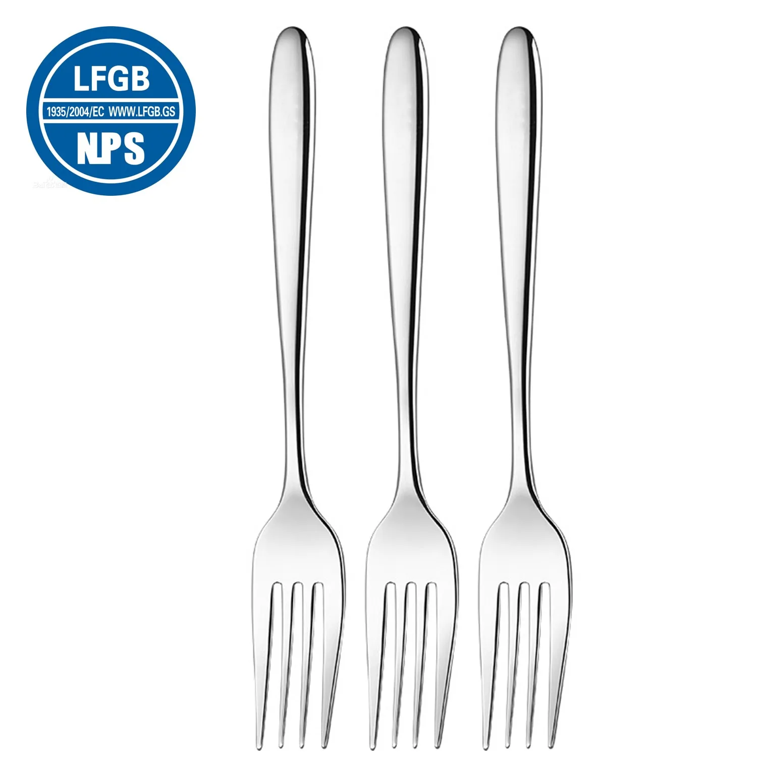 3 Pcs of LFGB Certification 316 Stainless Steel Steak Forks 99.9% Anti-bacterial Restaurant Table Fork Classical Dinnerware
3 Pcs of LFGB Certification 316 Stainless Steel Steak Forks 99.9% Anti-bacterial Restaurant Table Fork Classical Dinnerware