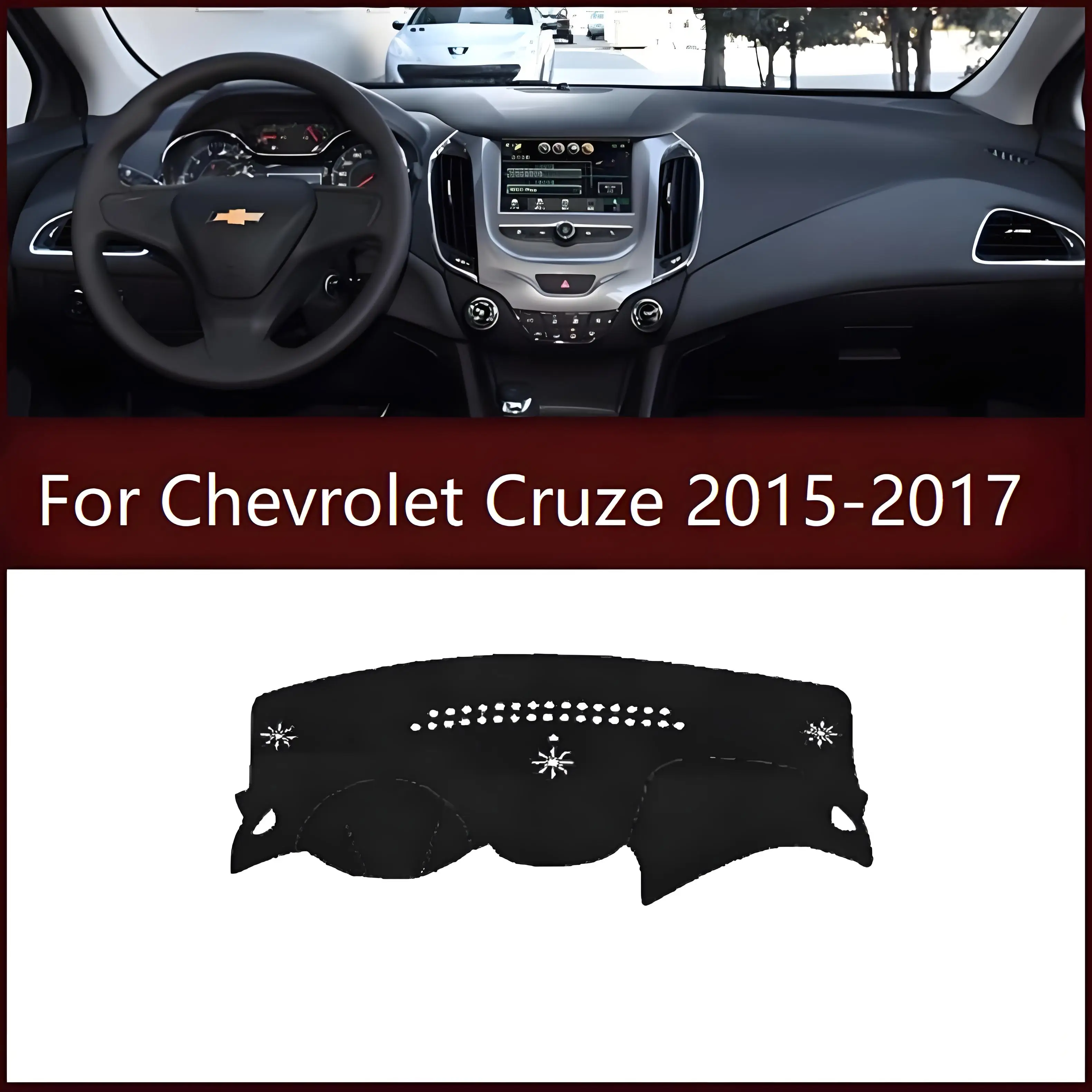 Чехол на приборную панель автомобиля с защитой от ультрафиолета для Chevrolet Cruze, центральная консоль, коврик для приборной панели, защитный коврик, солнцезащитный козырек, аксессуары для интерьера автомобиля
Чехол на приборную панель автомобиля с защитой от ультрафиолета для Chevrolet Cruze, центральная консоль, коврик для приборной панели, защитный коврик, солнцезащитный козырек, аксессуары для интерьера автомобиля
