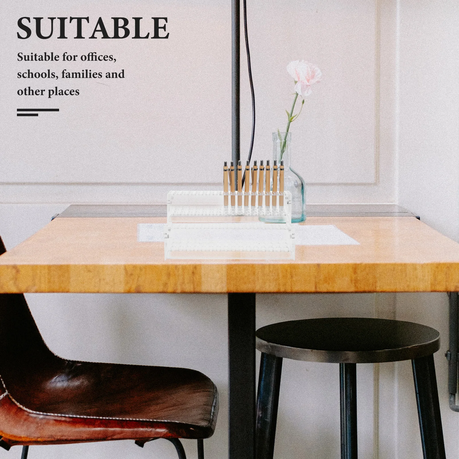 Double Layer Stationery Pen Holder Clear Stand Pencil Display Penholder Acrylic Beaded
Double Layer Stationery Pen Holder Clear Stand Pencil Display Penholder Acrylic Beaded