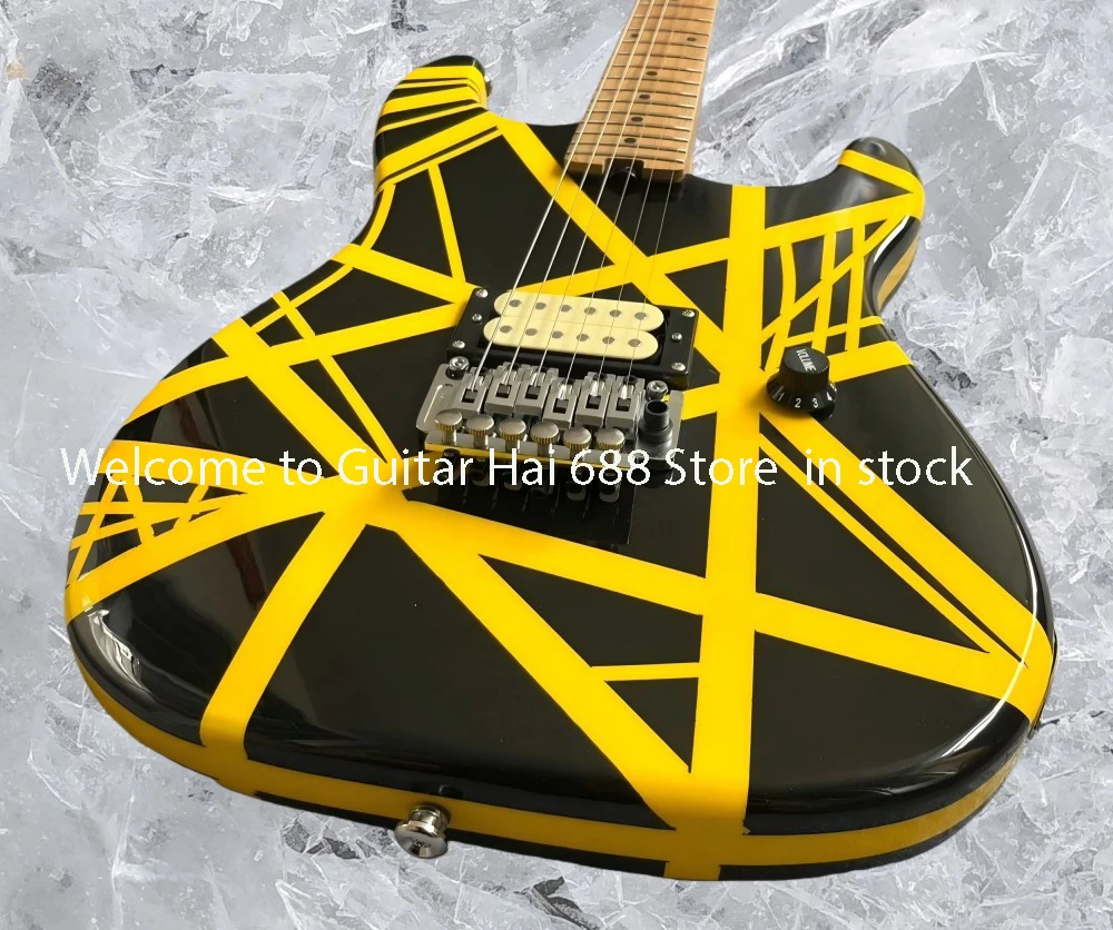 Hot selling electric guitar,Yellow and black stripe color scheme, free air shipp #5462899
Hot selling electric guitar,Yellow and black stripe color scheme, free air shipp #5462899