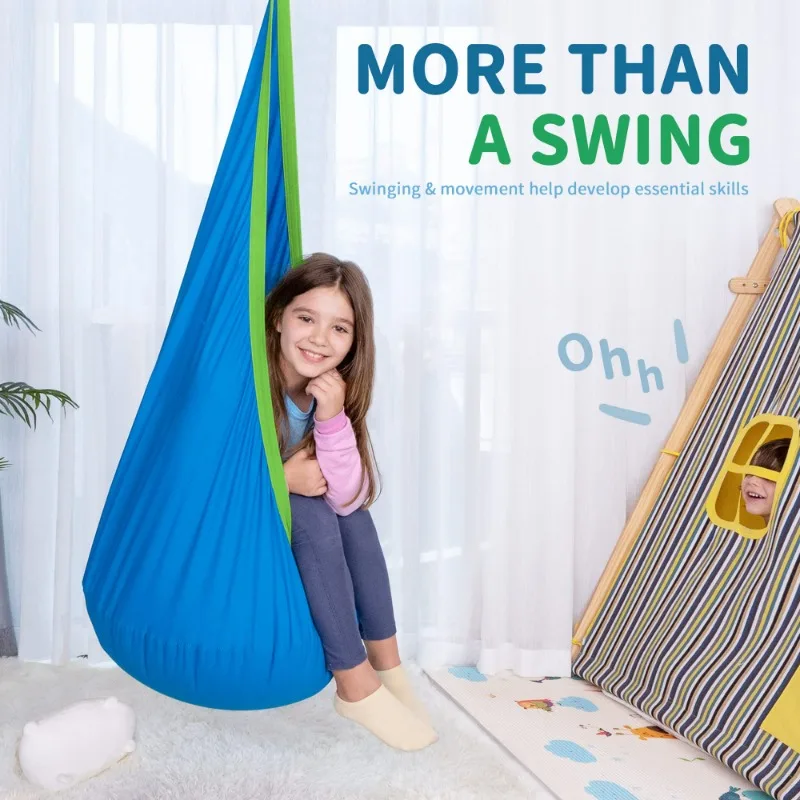 Durable Elastic Therapy Swing Kit Hammock Seat with Special Needs Indoor Cuddle Chair Sensory Integration Nest for Autism ADHD
Durable Elastic Therapy Swing Kit Hammock Seat with Special Needs Indoor Cuddle Chair Sensory Integration Nest for Autism ADHD