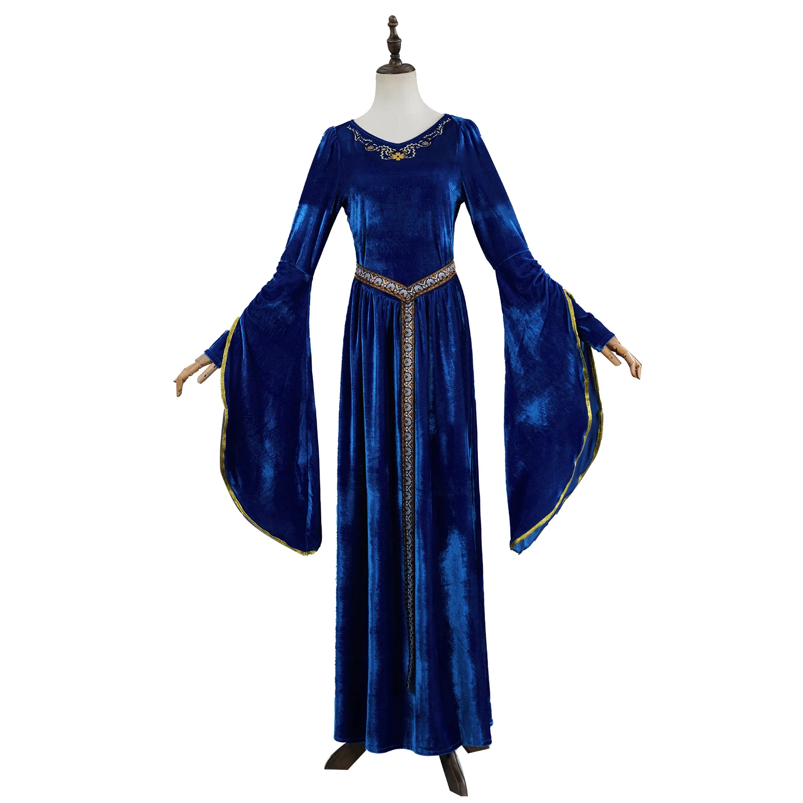 Women Renaissance Dress Medieval Costume Halloween Palace Noble Robe Ancient Bell Sleeves Princess Modern Dance Dress with Belt
Women Renaissance Dress Medieval Costume Halloween Palace Noble Robe Ancient Bell Sleeves Princess Modern Dance Dress with Belt