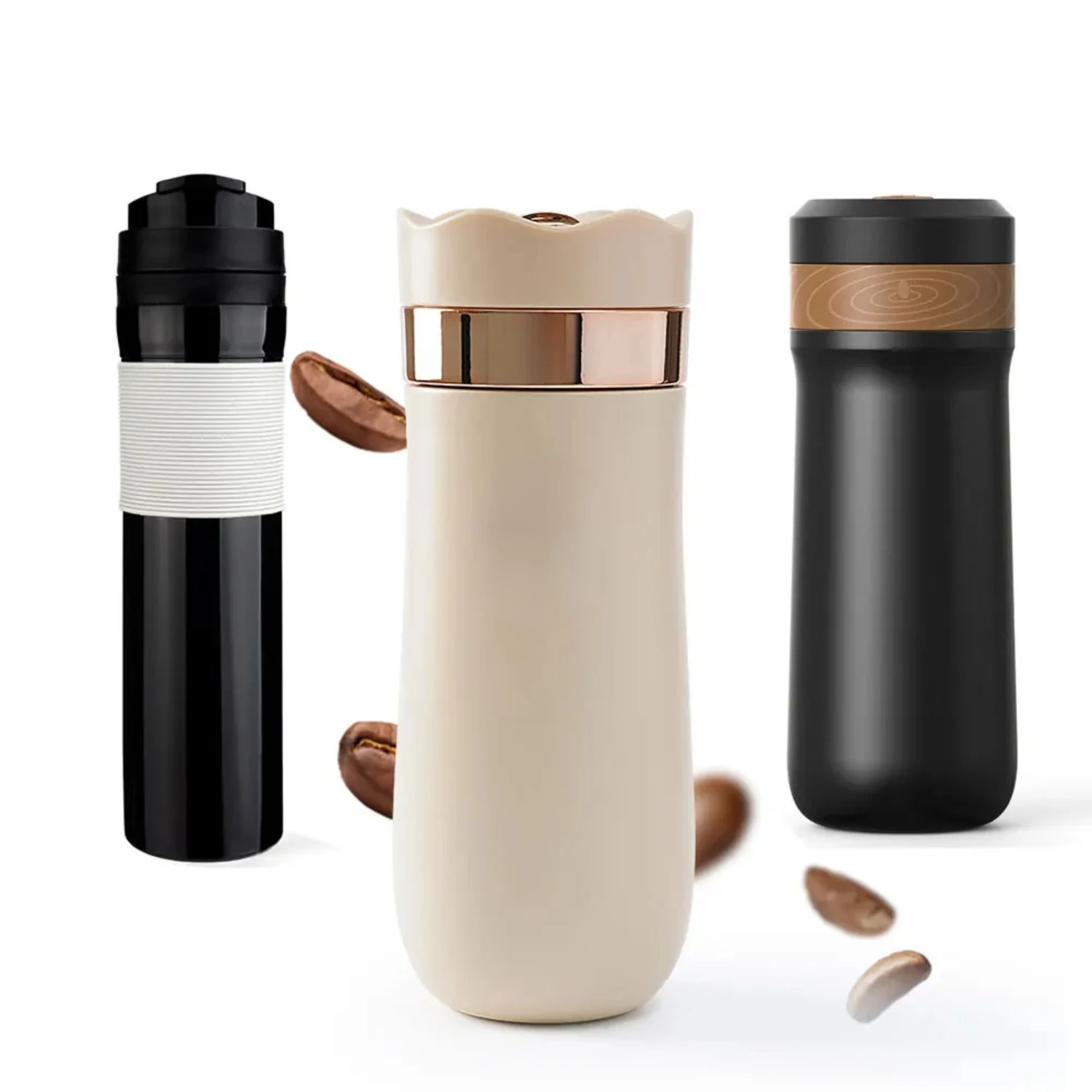 Stainless Steel Portable Double-walled French Press Travel Coffee Maker - 320ml Capacity, Insulated Coffee Tea Bottle, Lightweig
Stainless Steel Portable Double-walled French Press Travel Coffee Maker - 320ml Capacity, Insulated Coffee Tea Bottle, Lightweig