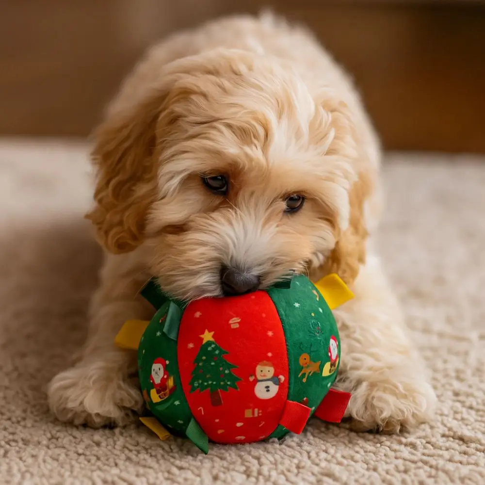 Bite-Resistant Dog Squeaky Ball Cartoon Santa Claus Christmas Pet Toy Ball Built in Bell Snowman Interactive Dogs Toys
Bite-Resistant Dog Squeaky Ball Cartoon Santa Claus Christmas Pet Toy Ball Built in Bell Snowman Interactive Dogs Toys