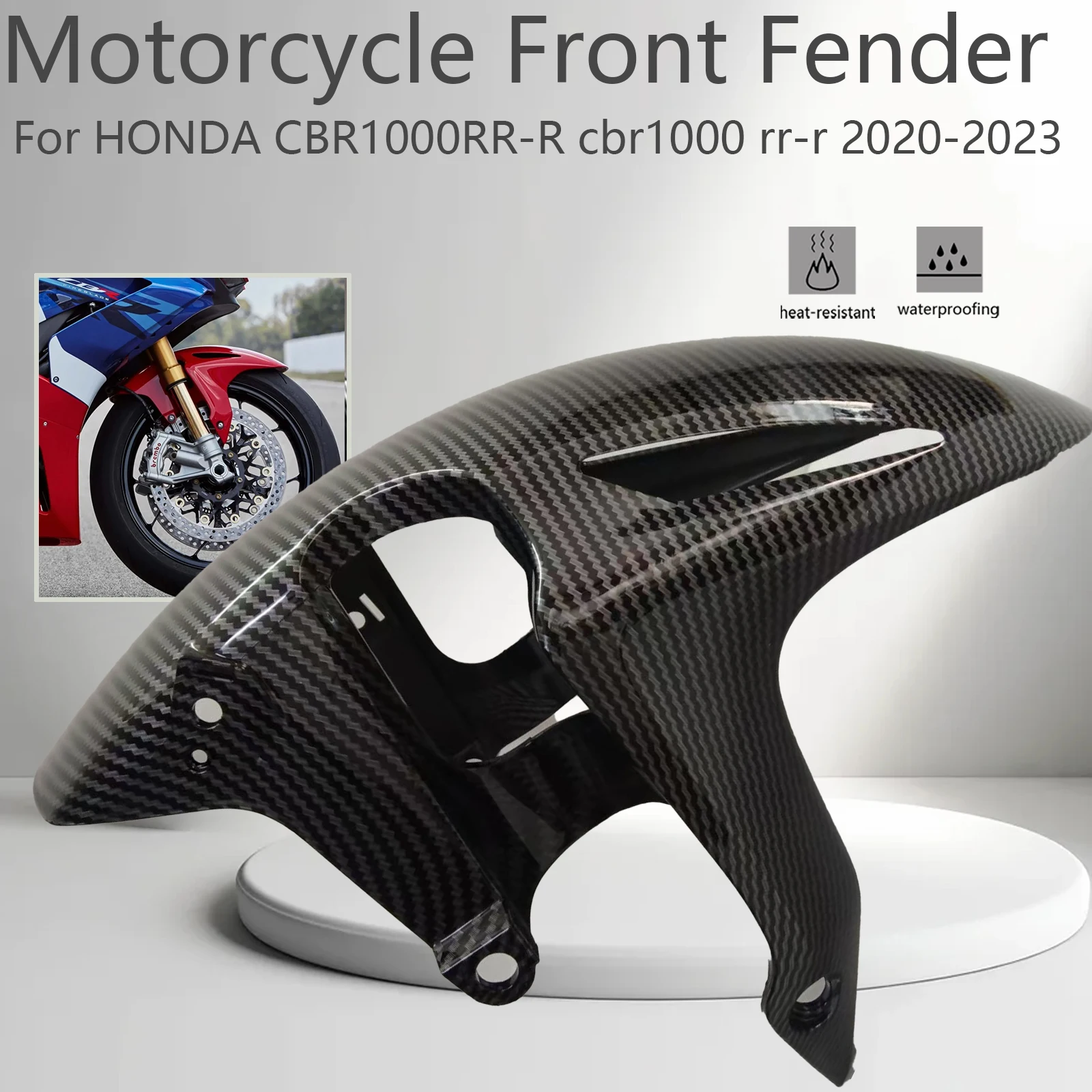  For HONDA CBR1000RR-R cbr1000 rr-r 2020-2023 Motorcycle Front Fender Splash Mudguard ABS Carbon Accessories
For HONDA CBR1000RR-R cbr1000 rr-r 2020-2023 Motorcycle Front Fender Splash Mudguard ABS Carbon Accessories 