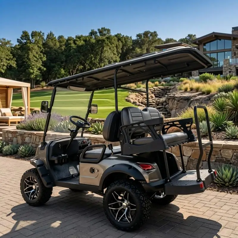 Professional 4 Seater Hunting Golf Cart Electric Lifted 2+2 Utility Vehicle with Lithium Battery & Big Off-Road Tires
Professional 4 Seater Hunting Golf Cart Electric Lifted 2+2 Utility Vehicle with Lithium Battery & Big Off-Road Tires
