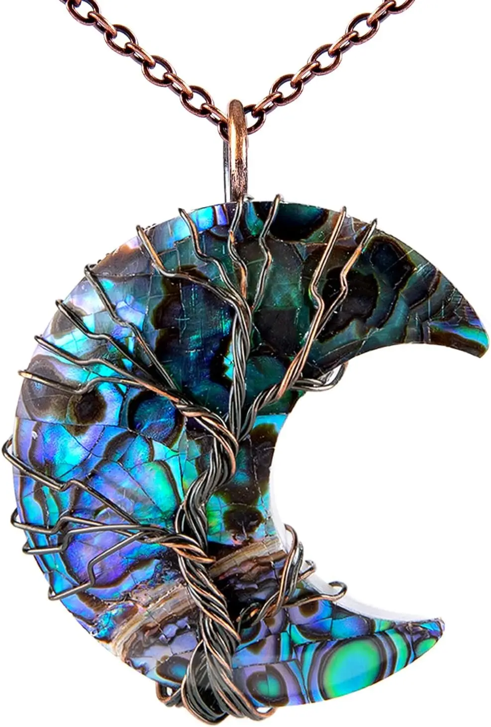 Life Tree Crescent Moon Necklaces for Women Copper Wire Wrap Gemstones Pendant Crystals Natural Stones Necklace Witch Jewelery
Life Tree Crescent Moon Necklaces for Women Copper Wire Wrap Gemstones Pendant Crystals Natural Stones Necklace Witch Jewelery