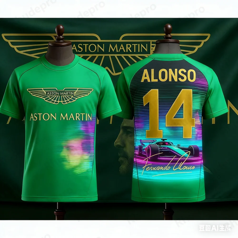 Aston Martin 2026 T-Shirt Fernando Alonso No. 14 Shirt Spanish Racers Team Racing Suit Quick Drying Jersey Vintage
Aston Martin 2026 T-Shirt Fernando Alonso No. 14 Shirt Spanish Racers Team Racing Suit Quick Drying Jersey Vintage