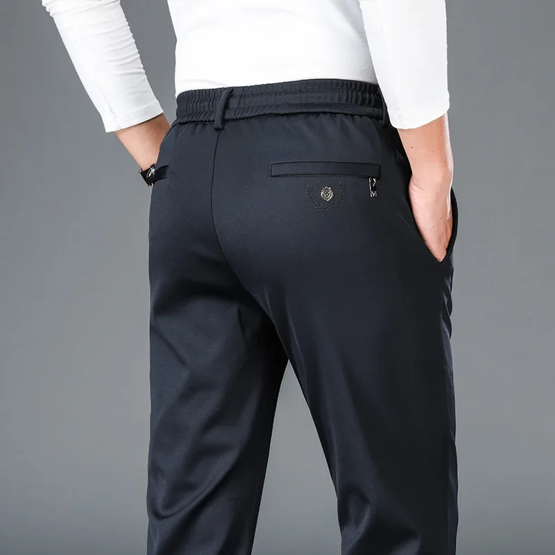 Men's Stretch Casual Pants Autumn Elastic Waist Straight Jogger Sweatpants Korean Business Classic Brand Trousers Male Clothing
Men's Stretch Casual Pants Autumn Elastic Waist Straight Jogger Sweatpants Korean Business Classic Brand Trousers Male Clothing