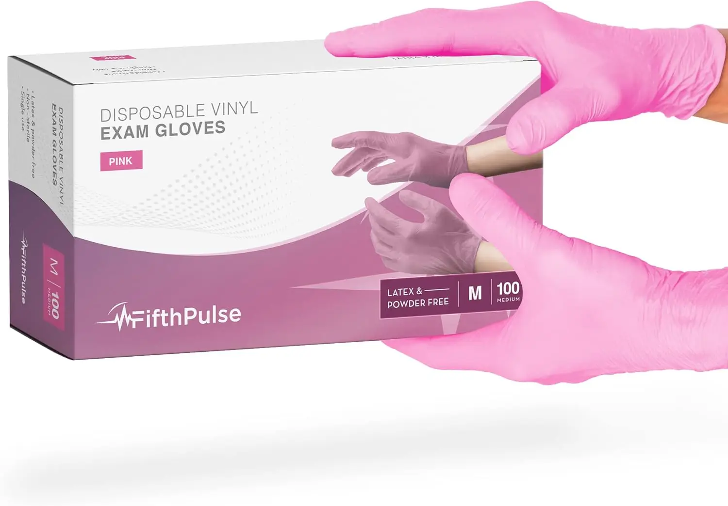 Pink vinyl disposable gloves 100 pcs powder free latex free for medical examination use
Pink vinyl disposable gloves 100 pcs powder free latex free for medical examination use
