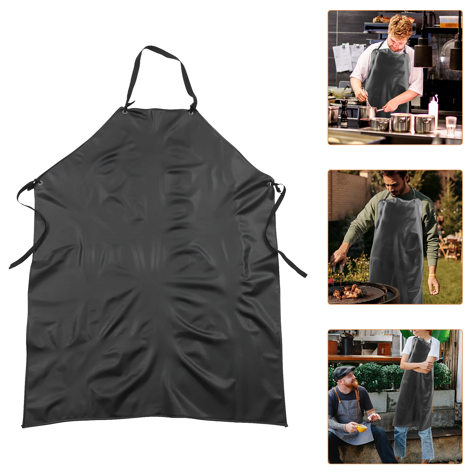 PVC Waterproof Apron 45G Black Thick for Men Women Dishwasher Restaurant Kitchen Cleaning Chemical Resistant Gardening Baking
PVC Waterproof Apron 45G Black Thick for Men Women Dishwasher Restaurant Kitchen Cleaning Chemical Resistant Gardening Baking