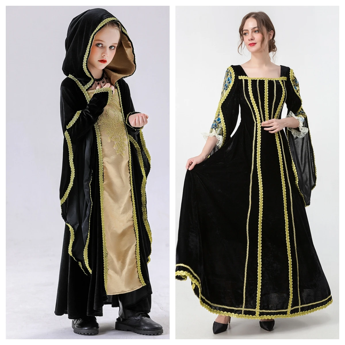 Medieval Court Queen Costume Velvet Long Dress Large Size Halloween Family Vintage Court Outfit Ladies Fashionable Traditiona...
Medieval Court Queen Costume Velvet Long Dress Large Size Halloween Family Vintage Court Outfit Ladies Fashionable Traditiona...