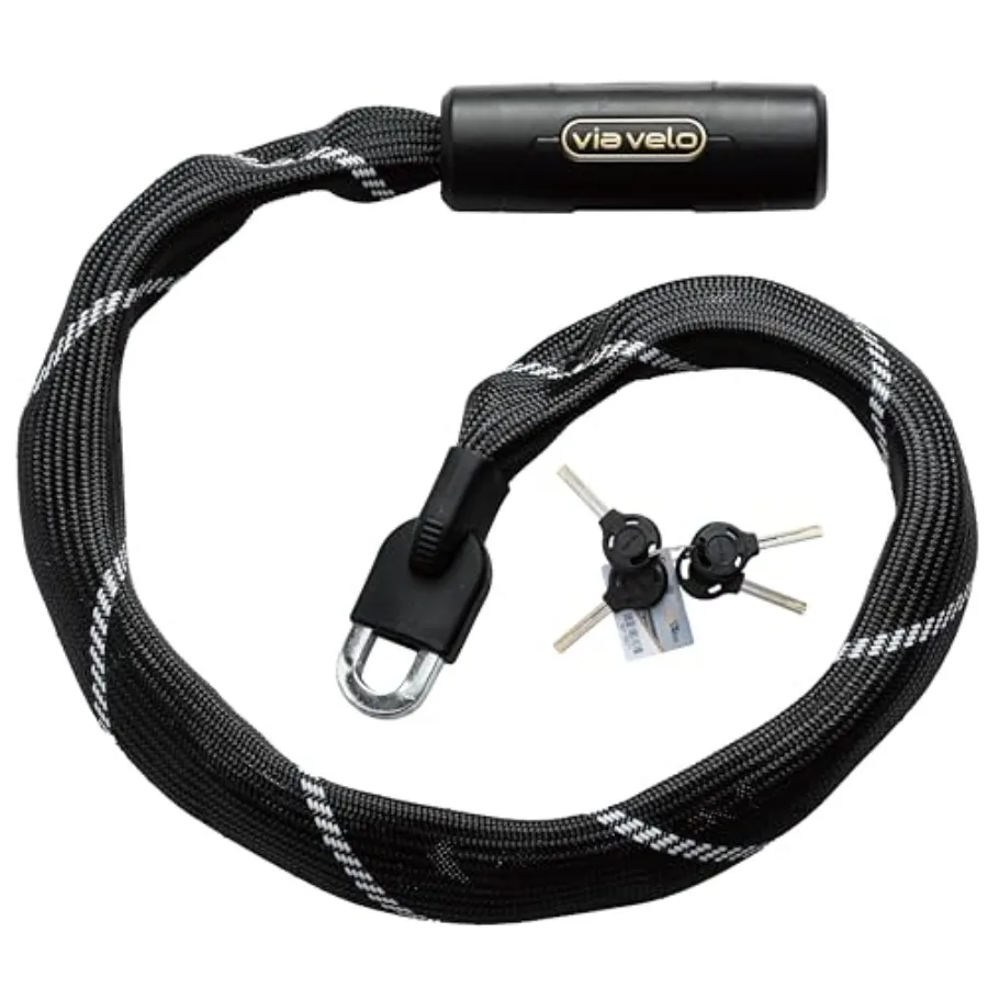 7mm Square 4-Sided Chain Bike Lock 3.60ft Length 4 Keys Black Color Chain Bike Lock
7mm Square 4-Sided Chain Bike Lock 3.60ft Length 4 Keys Black Color Chain Bike Lock