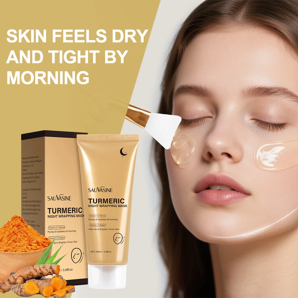 Natural Turmeric Overnight Wrapping Mask, No-Rinse Hydrating Peel Off Formula for Skin Brightening & Nourishing While Sleeping
Natural Turmeric Overnight Wrapping Mask, No-Rinse Hydrating Peel Off Formula for Skin Brightening & Nourishing While Sleeping