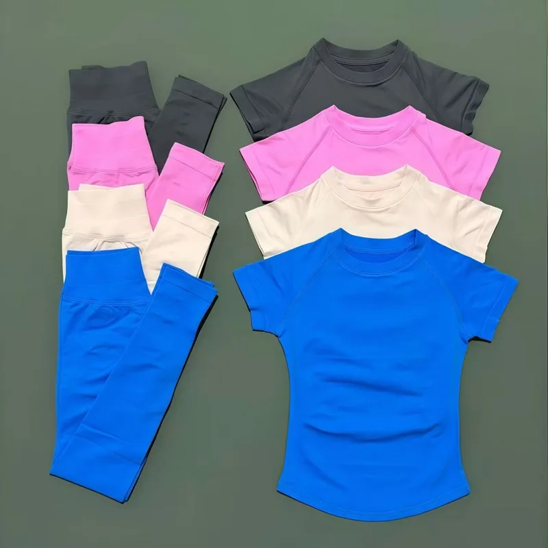 2 Pieces HISTELLO Yoga Set Women Short Sleeve Crop Top Low Waist Butt Lifter Leggings Seamless Breathable Stretch Fitness Sets
2 Pieces HISTELLO Yoga Set Women Short Sleeve Crop Top Low Waist Butt Lifter Leggings Seamless Breathable Stretch Fitness Sets