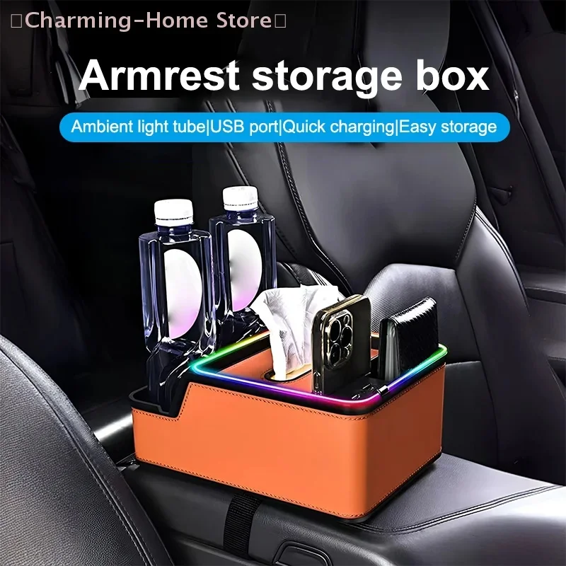 1Pc Durable Car Armrest Storage Box for SUV Sedan with 2 Cup Holders Tissue Box Leather Console Organizer Auto Interior
1Pc Durable Car Armrest Storage Box for SUV Sedan with 2 Cup Holders Tissue Box Leather Console Organizer Auto Interior