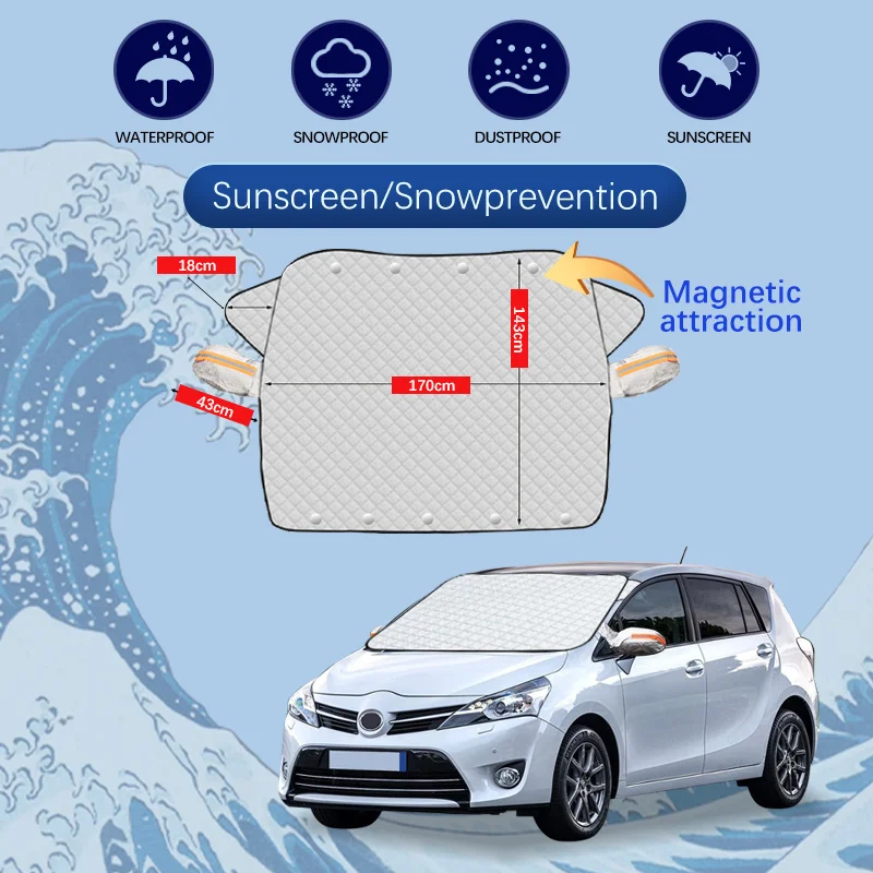 For Toyota Verso Car Winter Windshield Snow Cover Frost Protection Anti-ice Front Windscreen Cover
For Toyota Verso Car Winter Windshield Snow Cover Frost Protection Anti-ice Front Windscreen Cover