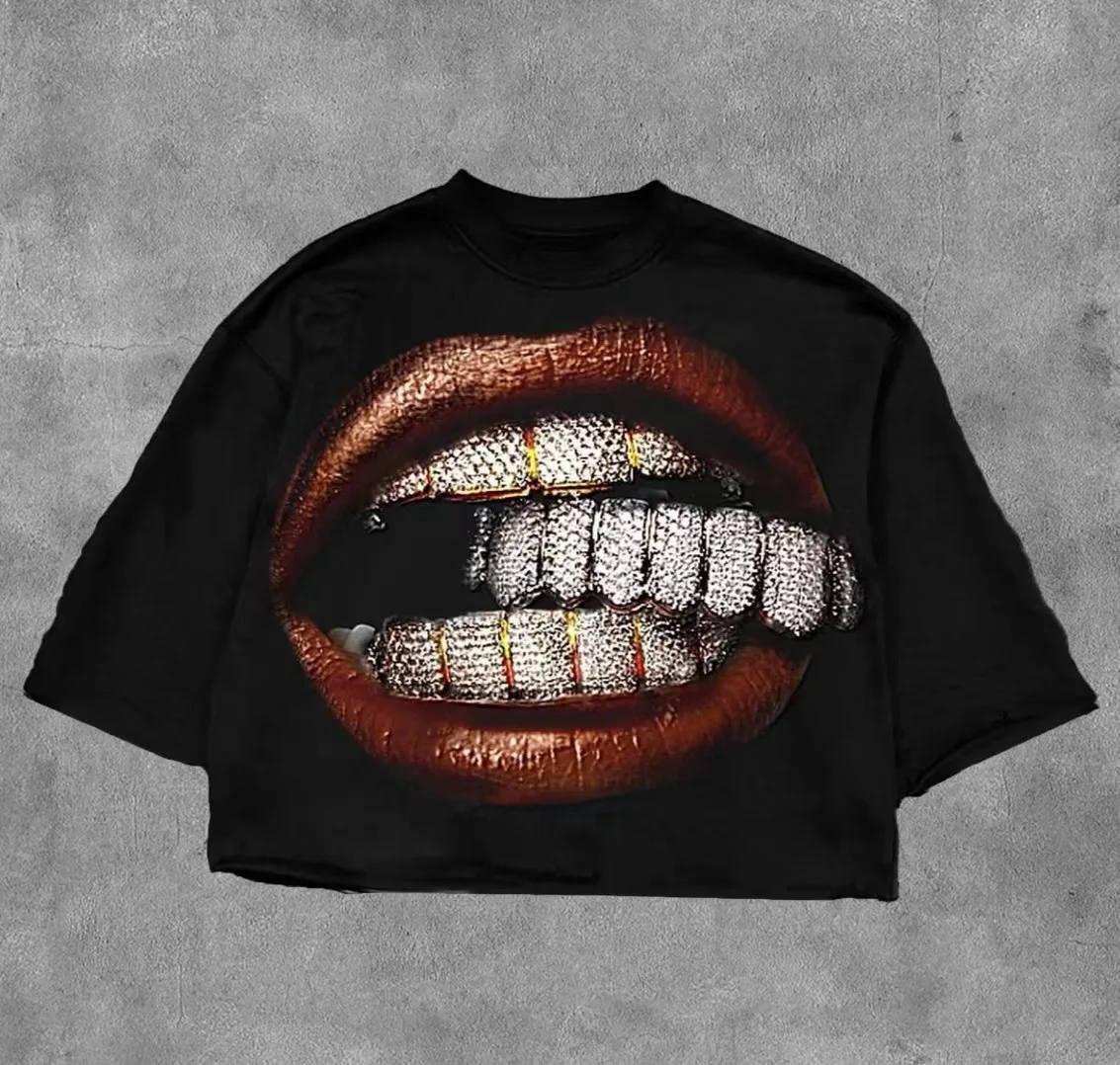 Comfortable Casual Hip Hop Portraits Printed Cotton Short Sleeve T-shirt European and American Fashion Items
Comfortable Casual Hip Hop Portraits Printed Cotton Short Sleeve T-shirt European and American Fashion Items