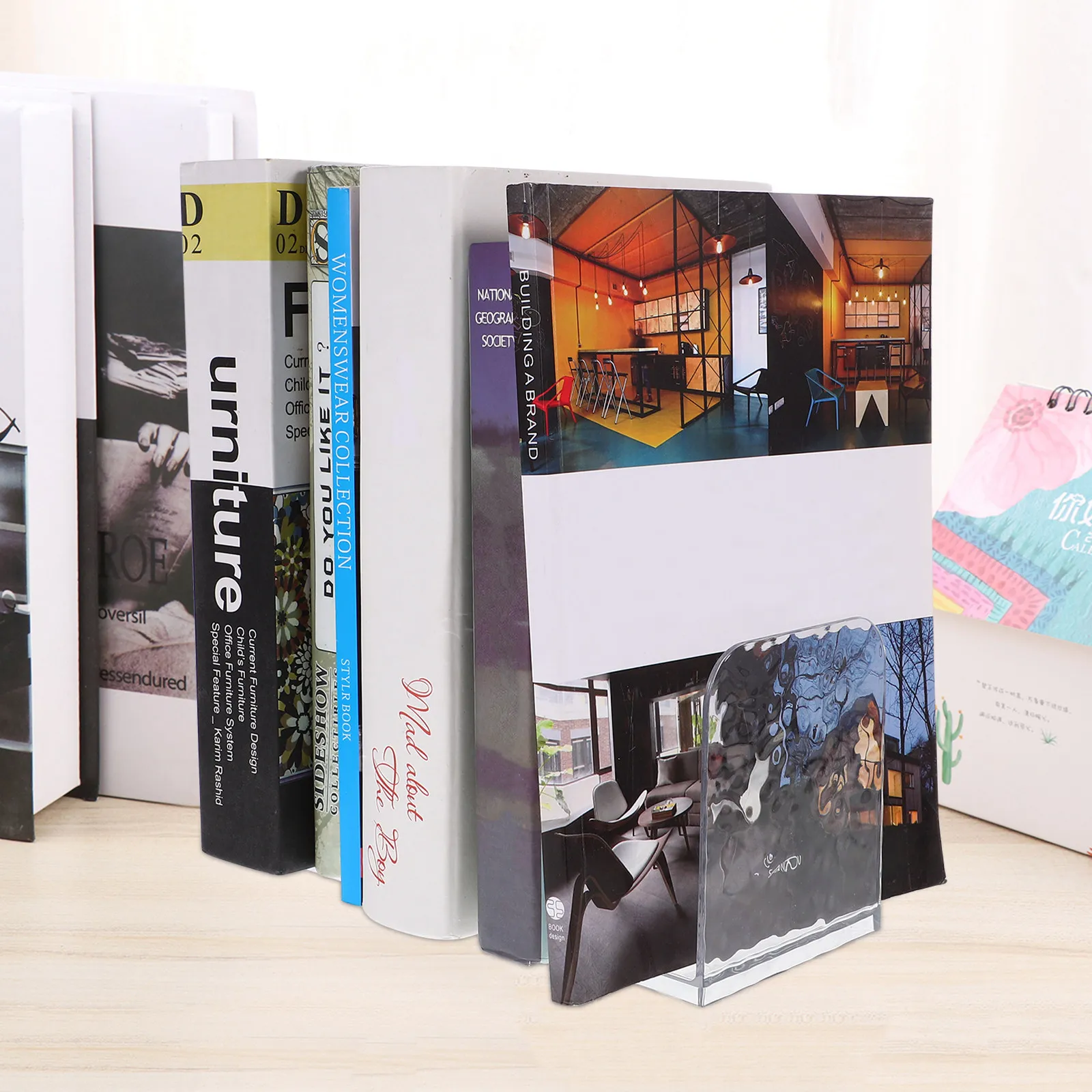 Book Stand Bookshelf Pet Material Desktop Storage Rack 4 Compartments Office File Organizer Document Holder File Storage
Book Stand Bookshelf Pet Material Desktop Storage Rack 4 Compartments Office File Organizer Document Holder File Storage